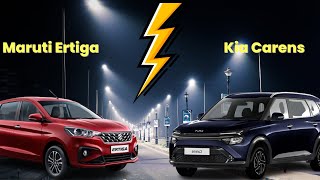 Maruti Ertiga vs Kia Carens  detailed comparison Carens vs Ertiga [upl. by Ecnal]