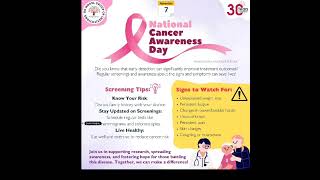 National Cancer Awareness Day Banking Competative exams Current Affairs [upl. by Lauryn]