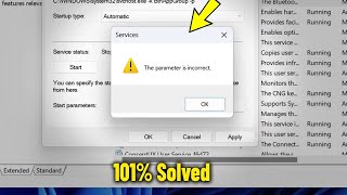 The parameter is incorrect During Change bluetooth user support service in Windows 111087  Fix ✅ [upl. by Evatsug]