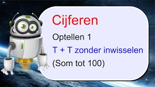 Cijferend optellen 1 T  T zonder inwisselen som tot 40 [upl. by Hawken]