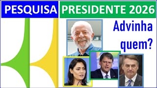 Pesquisa entre possíveis presidenciáveis 2026 [upl. by Lan]