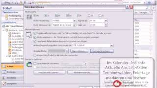 Outlook Tutorial Deutsch Programmeinstellungen [upl. by Erotavlas811]