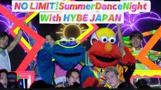 【高画質】知っている曲で絶対に盛り上がる！《NO LINITサマーダンスナイトwith HYBE JAPAN 》 [upl. by Aedrahs]