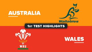 HIGHLIGHTS  AUSTRALIA v WALES  July Internationals 2024  First Test [upl. by Barabas703]