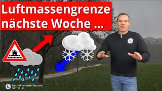 Luftmassengrenze ergiebiger Regen und SchneeOptionen [upl. by Haronid]