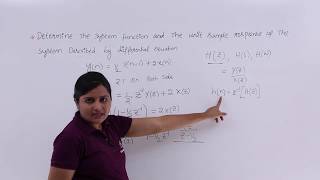 System Function amp Impulse Response Problem Example [upl. by Naujd]