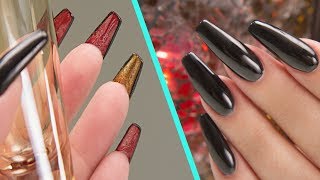 Louboutin Inspired Acrylic Nails  Step by Step Tutorial [upl. by Ttevi]