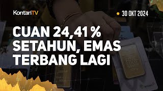 Cuan 2441  Setahun Harga Emas Antam Hari Ini Terbang 30 Oktober 2024  KONTAN Harga Emas ANTAM [upl. by Carry]