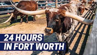 Fort Worth Texas Travel Guide BBQ Waterfalls Stockyards amp a Rodeo in 24 Hours [upl. by Wylma920]