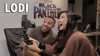 FILIPINO SLANG with the BLACK PANTHER CAST [upl. by Aicilev]