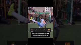 Ferran Torres when FCBarcelona needs him to perform barcelona osasuna laliga ytshortsindia [upl. by Suolevram289]