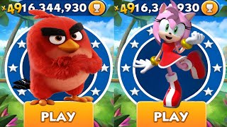 Sonic Dash  Red vs Amy  All Characters Unlocked  Gameplay [upl. by Bergess623]