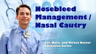 Nosebleed Treatment Nasal Cautery  Procedure Shown [upl. by Suiratnauq]