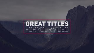 14 Creative Modern Titles Premiere Pro Templates [upl. by Annaid369]