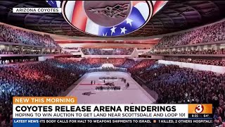 Arizona Coyotes release potential arena renderings [upl. by Ahsemit]