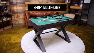 54in MultiGame Table  Foosball Billiards Table Tennis and Slide Hockey [upl. by Marcellus]