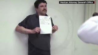 New video shows El Chapo being booked [upl. by Player]