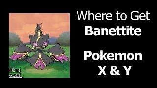 Where to find Banettite Pokemon X Y Banettite Mega Banette Item Bannettite Bannette [upl. by Hax500]