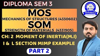 DIPLOMA SEM 3 MOS  DIPLOMA SEM 3 SOM  CH 2  PART 2  MOMENT OF INERTIA MI  SEM 3 MIMP [upl. by Frost]