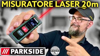 Misuratore laser PARKSIDE LIDL PLEM 20 A4 Metro laser 20 metri Recensione [upl. by Rehpotsrhc689]