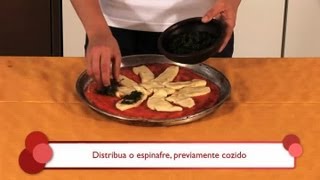 Como preparar uma pizza de espinafre e molho bechamel  As melhores variedades de pizza [upl. by Sussi]