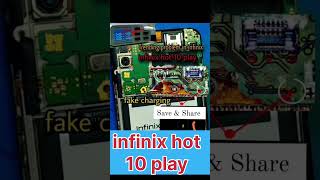 Infinix hot 10 play fack charging problem solution [upl. by Airtina]