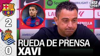 Rueda de prensa XAVI post partido Barcelona 2 Real Sociedad 0 [upl. by Melisent]