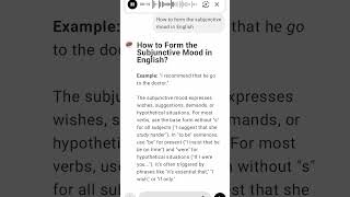 How to Form the Subjunctive Mood in English [upl. by Gathard]