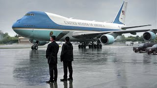 Massive 4 Billion Air Force One Arrives in Japan During Heavy Rain [upl. by Potter873]