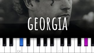 Georgia  Vance Joy piano tutorial [upl. by Forward]