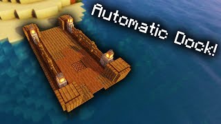 How to Build a Smart Boat Dock  Minecraft Tutorial [upl. by Virginie]