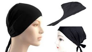 Hijab Cap Cutting And Stitching  Hijab Inner Cap  Hijab Cap Cutting  Free Size Hijab Cap [upl. by Dann601]