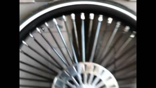 Worlds 1st Custom 30quot Motorcycle Whitewall Tire for HarleyDavidson [upl. by Adalbert684]