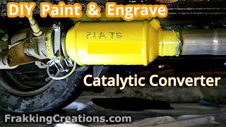 Catalytic Converter theft deterrent  How to protect Catalytic Converter by Painting and Etching [upl. by Pancho]