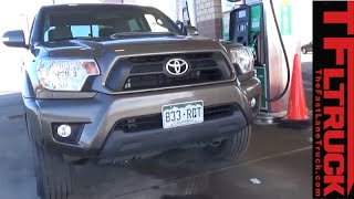 2015 Toyota Tacoma Real World MPG Test Is the EPA MPG Correct [upl. by Nosnarb]