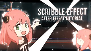 Scribble Effect  After Effects Turtorial [upl. by Ecinert823]