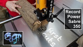 Record Power Sabre 350 bandsaw setup and first cuts [upl. by Welcher]