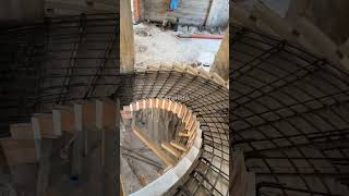 Spiral staircase staircase construction shorts viralvideo [upl. by Ilise93]