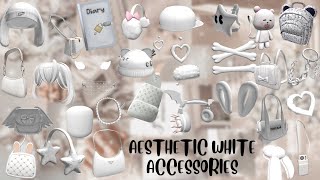 Aesthetic White Accessories With Codes [upl. by Lamarre]