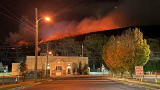 Neversink Mountain brush fire Reading Pennsylvania￼ [upl. by Ecneret748]