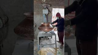 Brass Vessels Polishing  Brass Copper Utensils Amazing Skills copper polishing [upl. by Arracat]