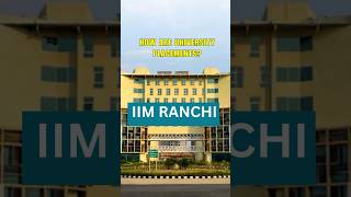 Quick Review IIM Ranchi Placements Insights minutecollegereview iimranchi placements2024 [upl. by Donahue]