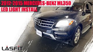 How to install H7 LED Headlight Bulbs on Mercedes Benz ML350 2012 2013 2014 2015 [upl. by Timus]