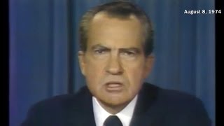 CBS News vault 1974 Nixon resignation [upl. by Capp809]