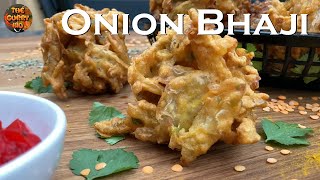 How to make Crispy Onion Bhajees at Home  Easy Onion Bhaji Recipe  BIR Restaurant Style [upl. by Reaht]