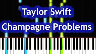 Taylor Swift  Champagne Problems Piano Tutorial [upl. by Olney]