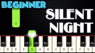 Silent Night  BEGINNER PIANO TUTORIAL  SHEET MUSIC by Betacustic [upl. by Chelsea897]