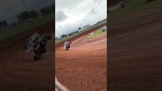 massive crash at archerfield speedwayvideo not mine and driver is ok speedway sprintcar shorts [upl. by Ggerc]