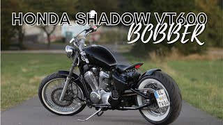 Jeff Sahakians Honda Shadow VT600 Bobber  Lnspltblvd [upl. by Zeena]