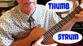 Play songs fast on ukulele using thumb strum [upl. by Leviralc]